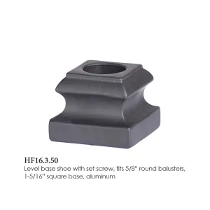16.3.50 Level Base Shoe for 5/8 Inch Round Balusters