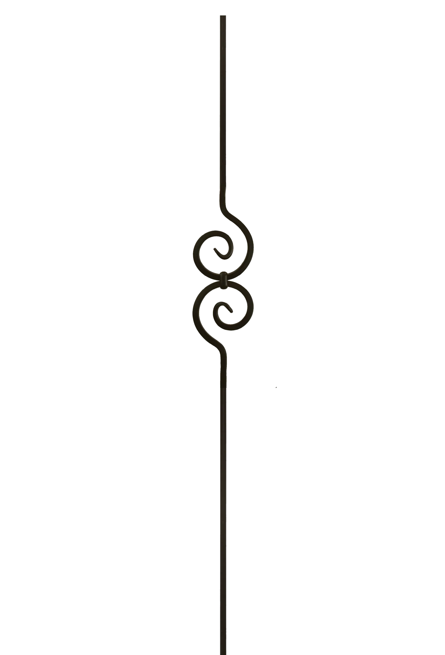 2582 Series M32544 Spiral Scroll Iron Baluster