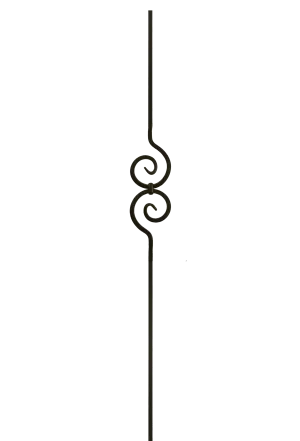 2582 Series M32544 Spiral Scroll Iron Baluster