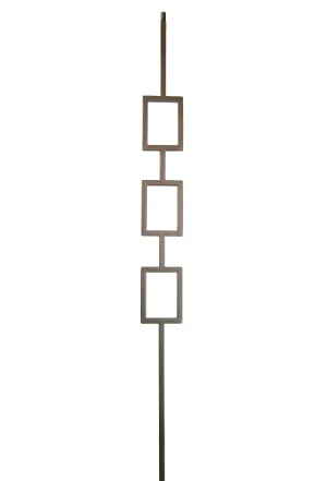 2672 Series M439 Tripple Rectangle Iron Baluster
