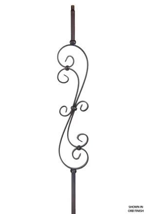 2881 Series MEGA-601 Skinny Scroll Mega Iron Baluster