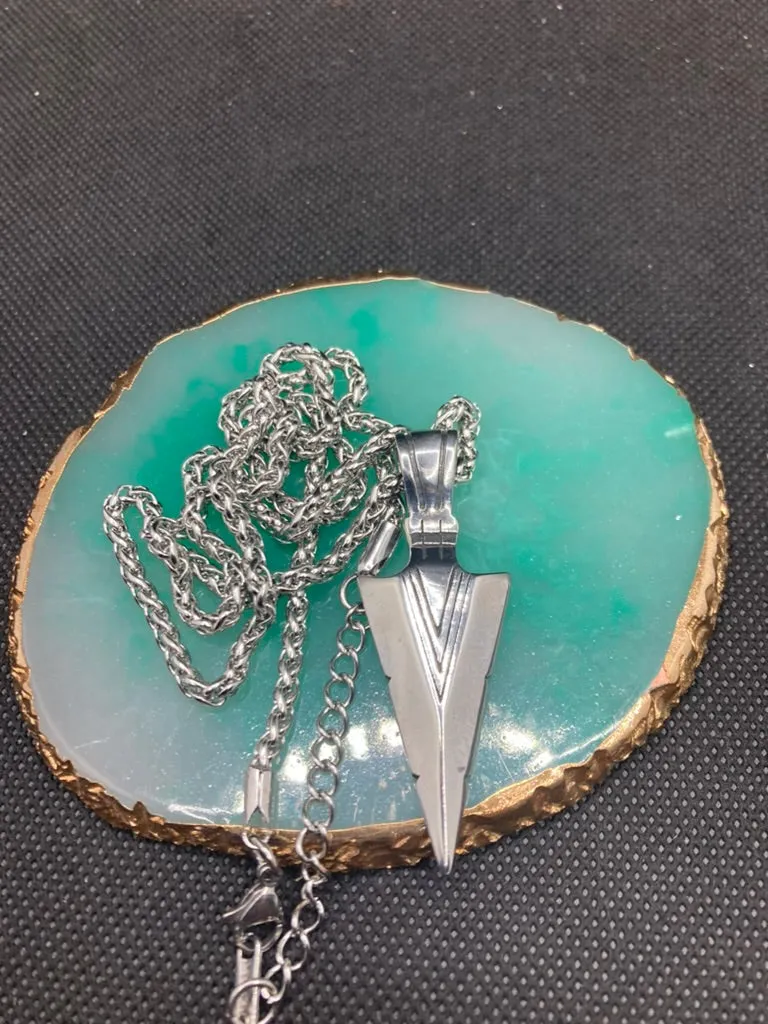 316 Arrow Stainless Steel Pendant Necklace