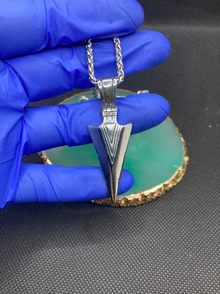 316 Arrow Stainless Steel Pendant Necklace