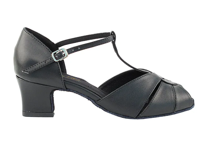 6006 Black Leather & Cuban Heel