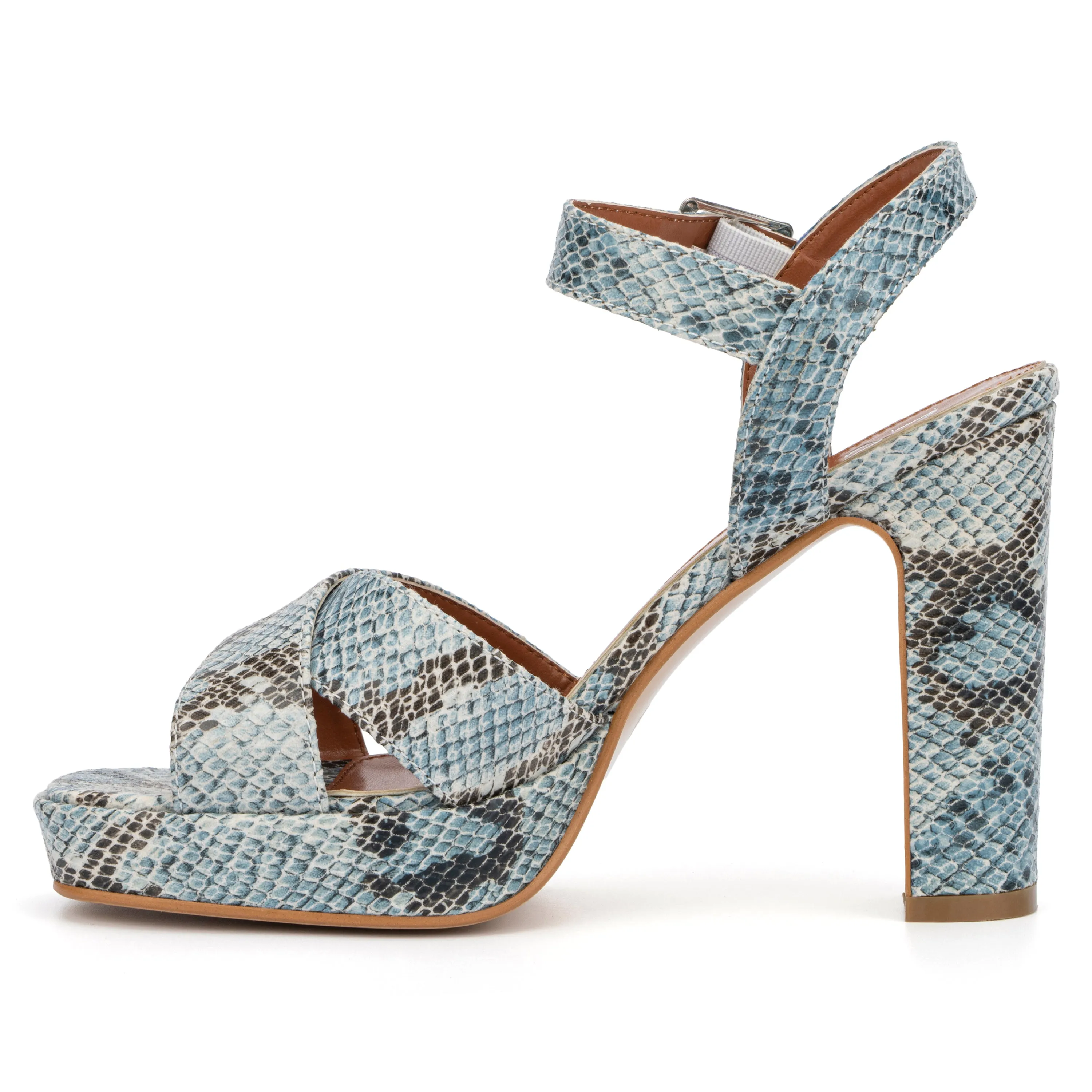 Adalia Snake Print Sandals