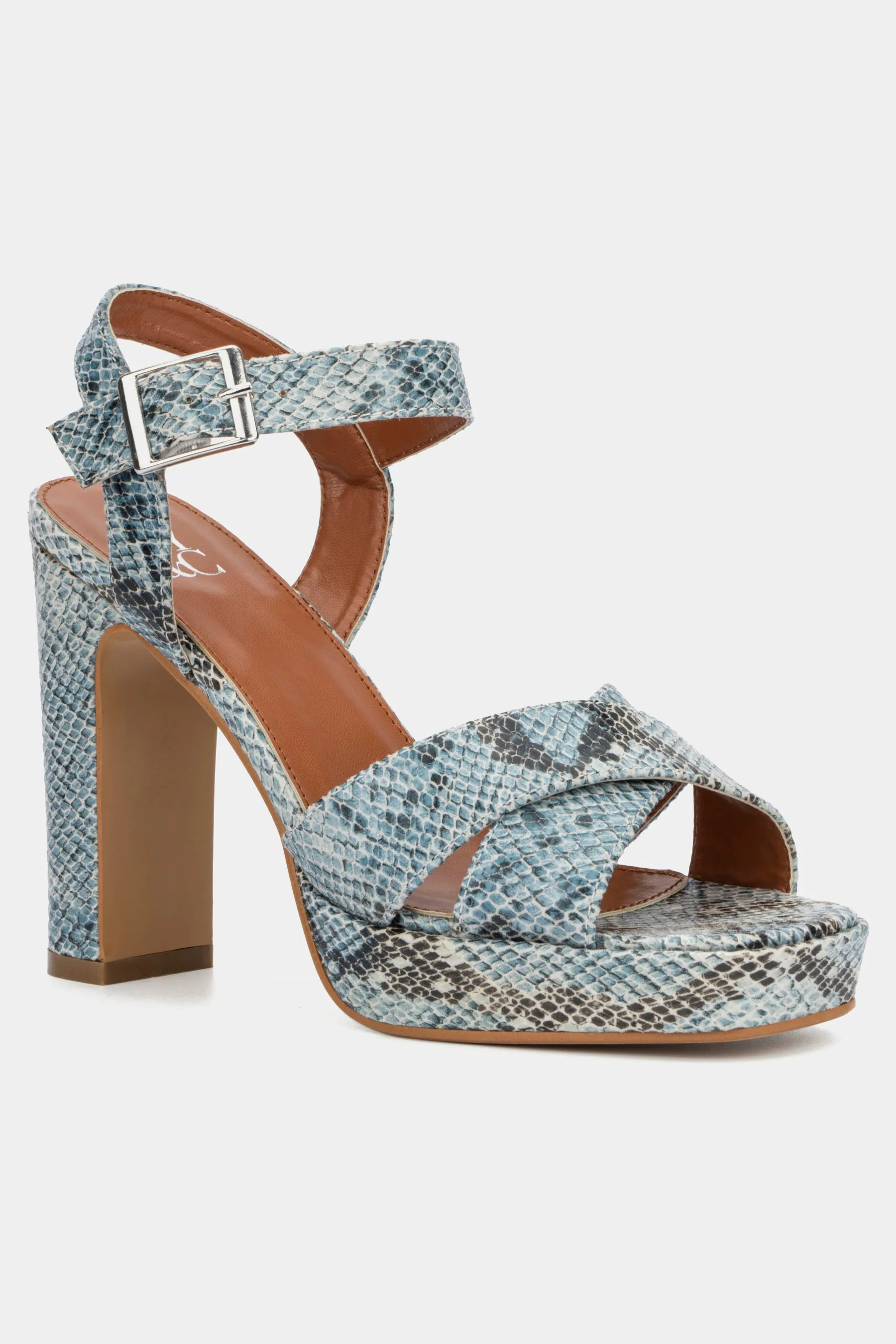 Adalia Snake Print Sandals