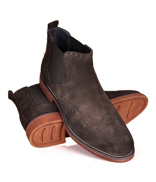 Aldo Coffee Suede Leather Men's Boots
