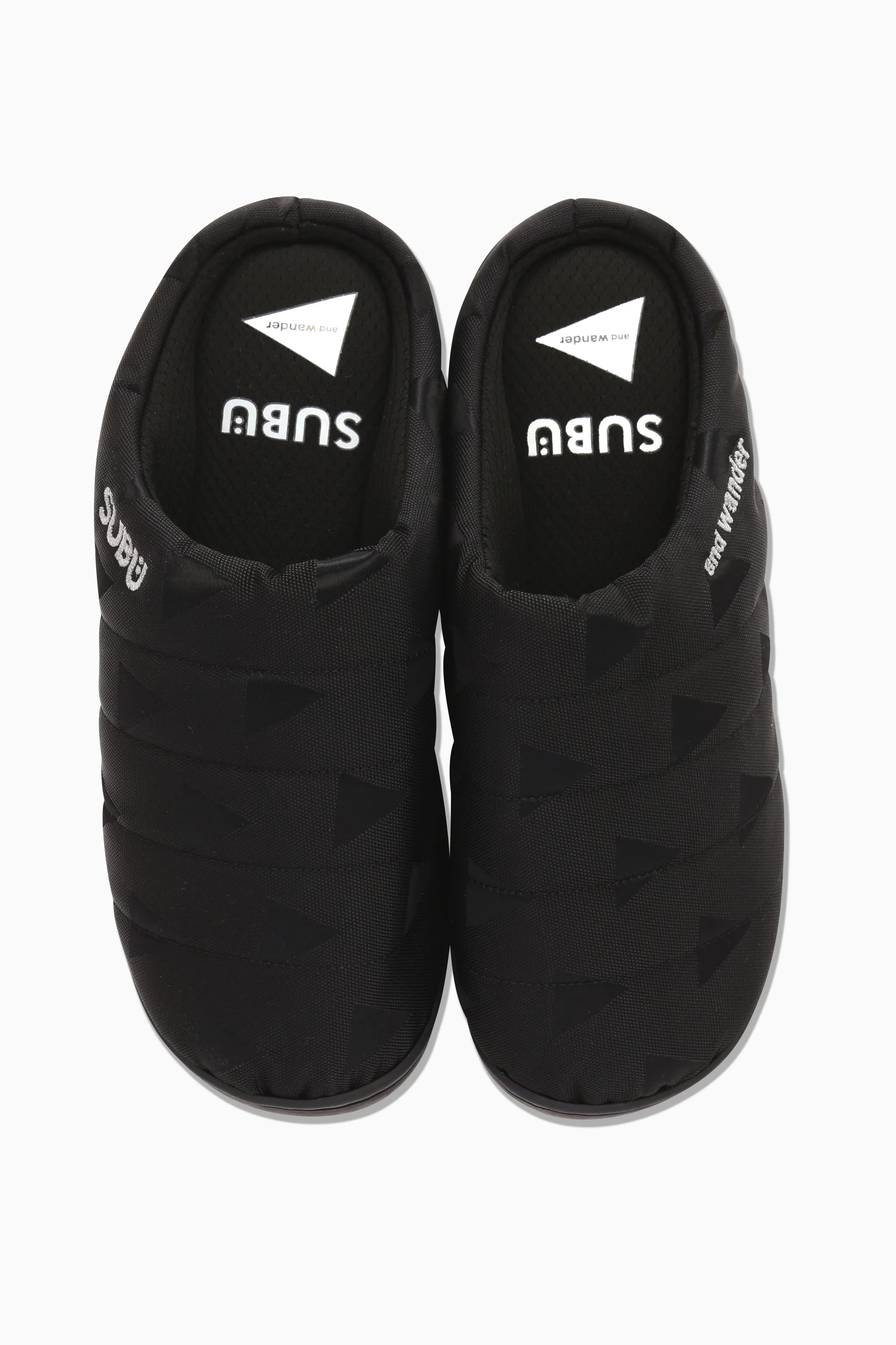 and wander - SUBU × and wander Triangle JQ Permanent Sandal - Black