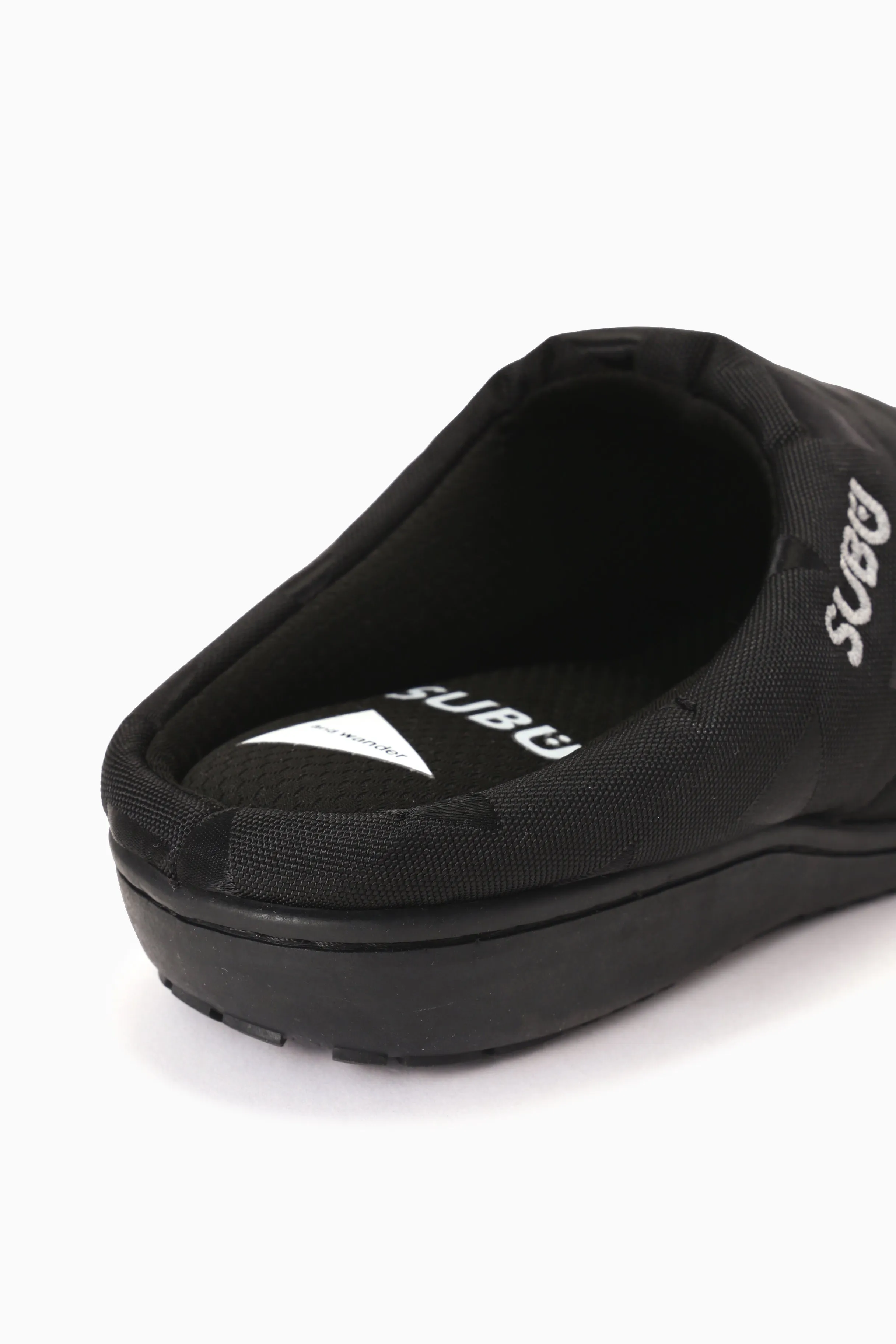and wander - SUBU × and wander Triangle JQ Permanent Sandal - Black