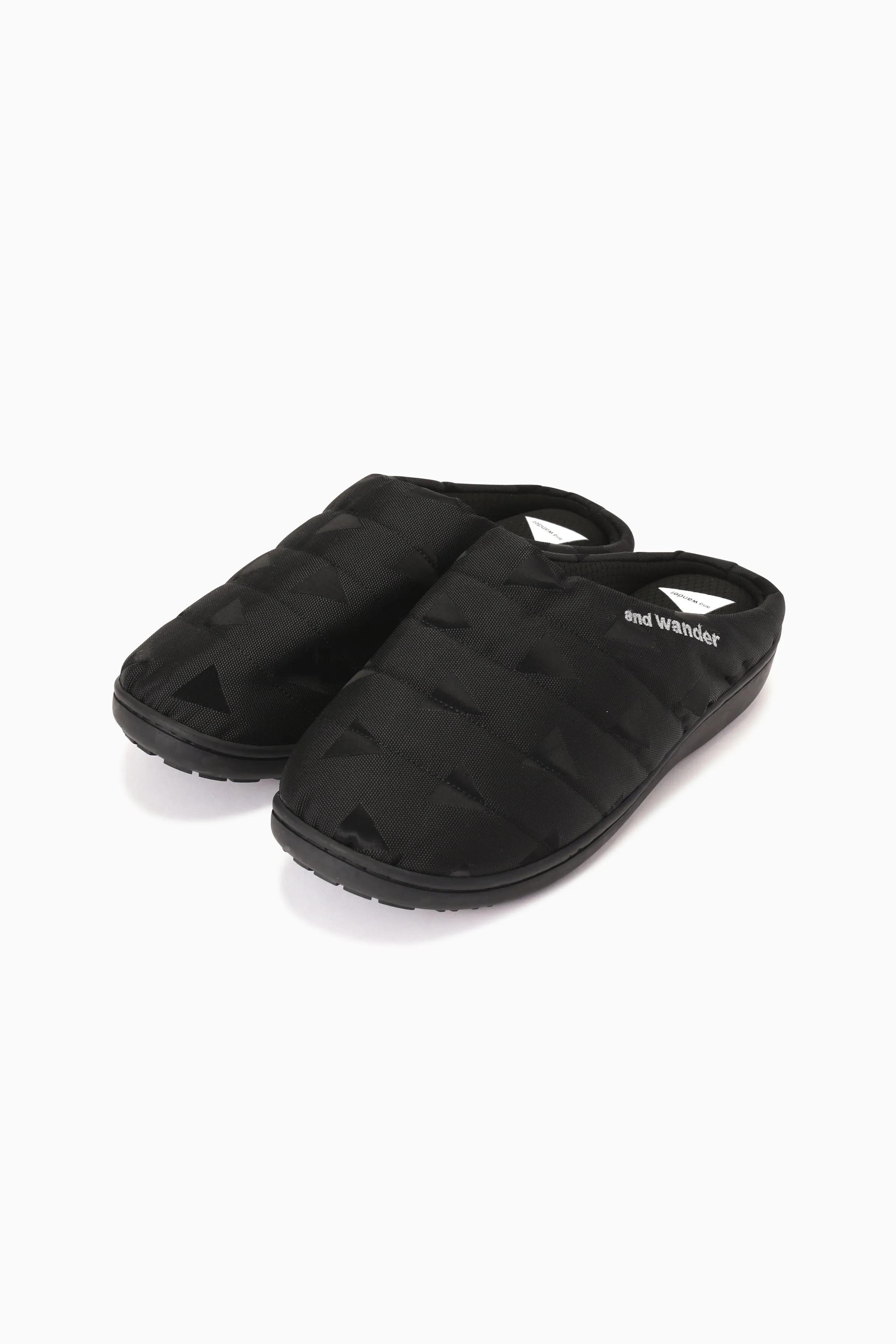 and wander - SUBU × and wander Triangle JQ Permanent Sandal - Black