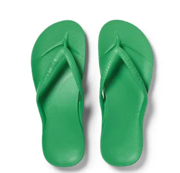 Archies Flip Flops Kelly Green