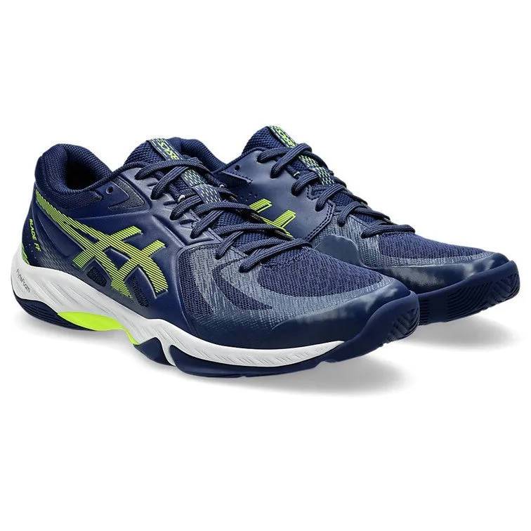 Asics Blade FF Men's Blue Expanse & Safety Yellow Indoor Court Shoes