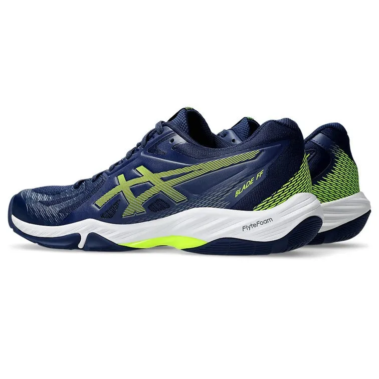 Asics Blade FF Men's Blue Expanse & Safety Yellow Indoor Court Shoes