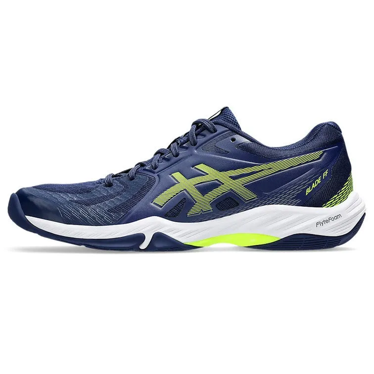 Asics Blade FF Men's Blue Expanse & Safety Yellow Indoor Court Shoes
