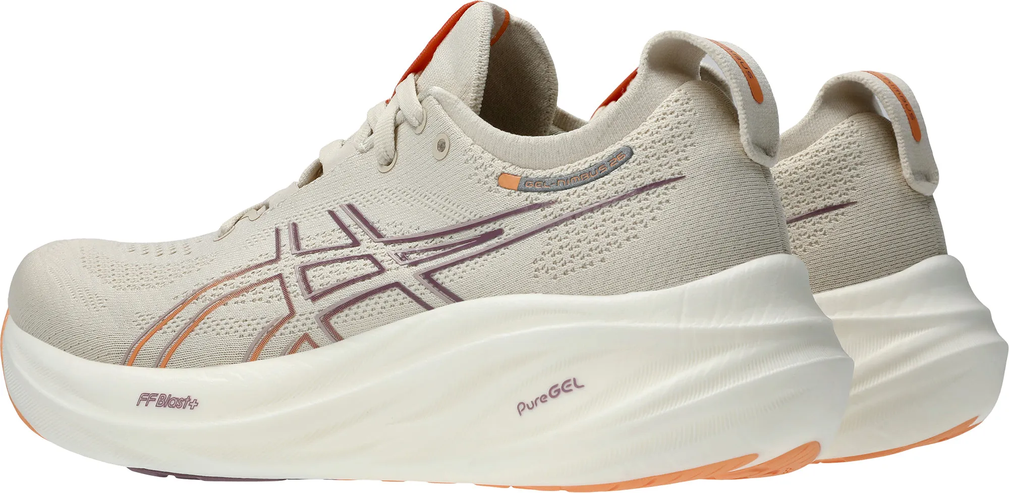Asics Gel Nimbus 26 Womens Running Shoes - Beige
