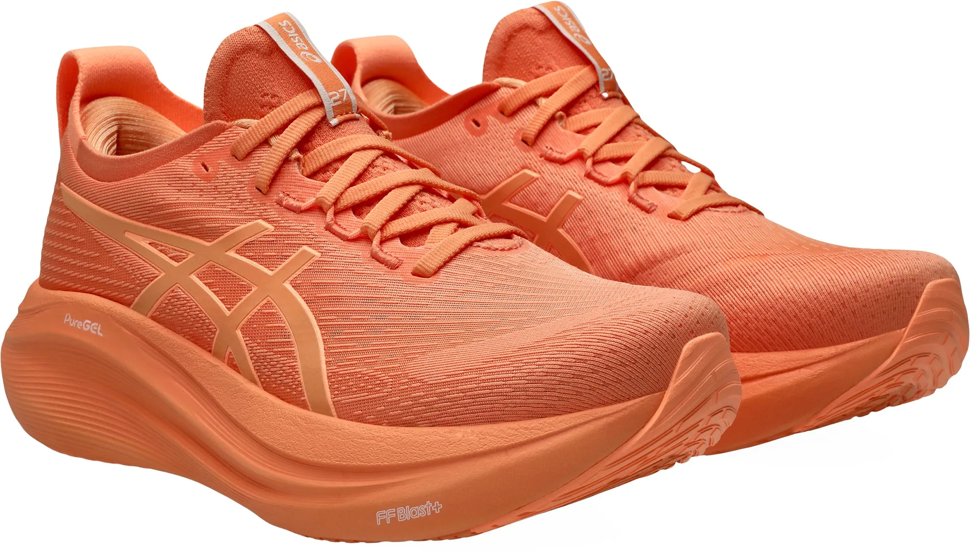 Asics Gel Nimbus 27 Lite-Show Womens Running Shoes - Orange