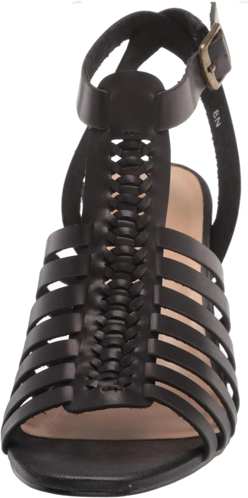 Bella Vita Women's Block Heel Sandal Heeled Shoes JODI Black 11W