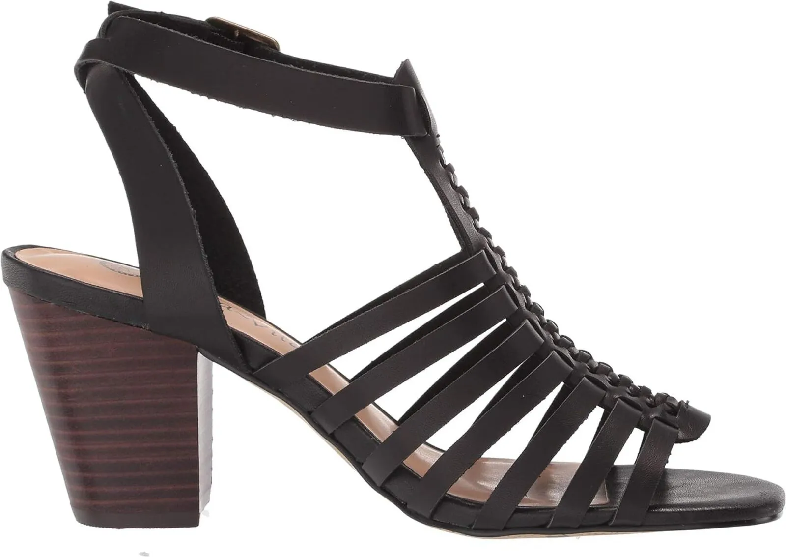 Bella Vita Women's Block Heel Sandal Heeled Shoes JODI Black 11W