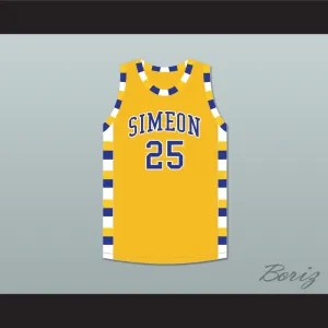Ben Wilson 25 Simeon Career Academy Wolverines Yellow Gold Basketball Jersey