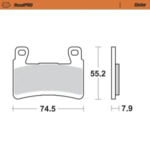 Brake Pads Front Moto Master Road Pro Sintered Kawasaki Zx6 R 13 On