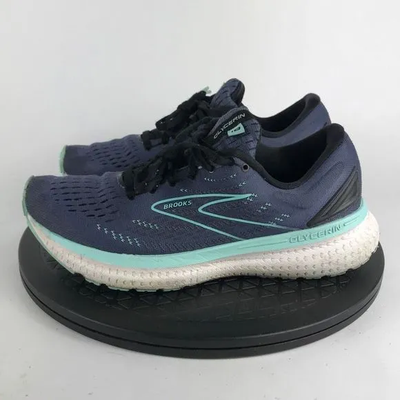Brooks Glycerin 19 Blue Athletic Running Shoes 1203431B473 Women’s Size 8