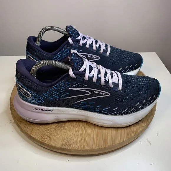Brooks Glycerin 20 Womens Size 10.5 Running Shoes Blue Purple 1203691B499
