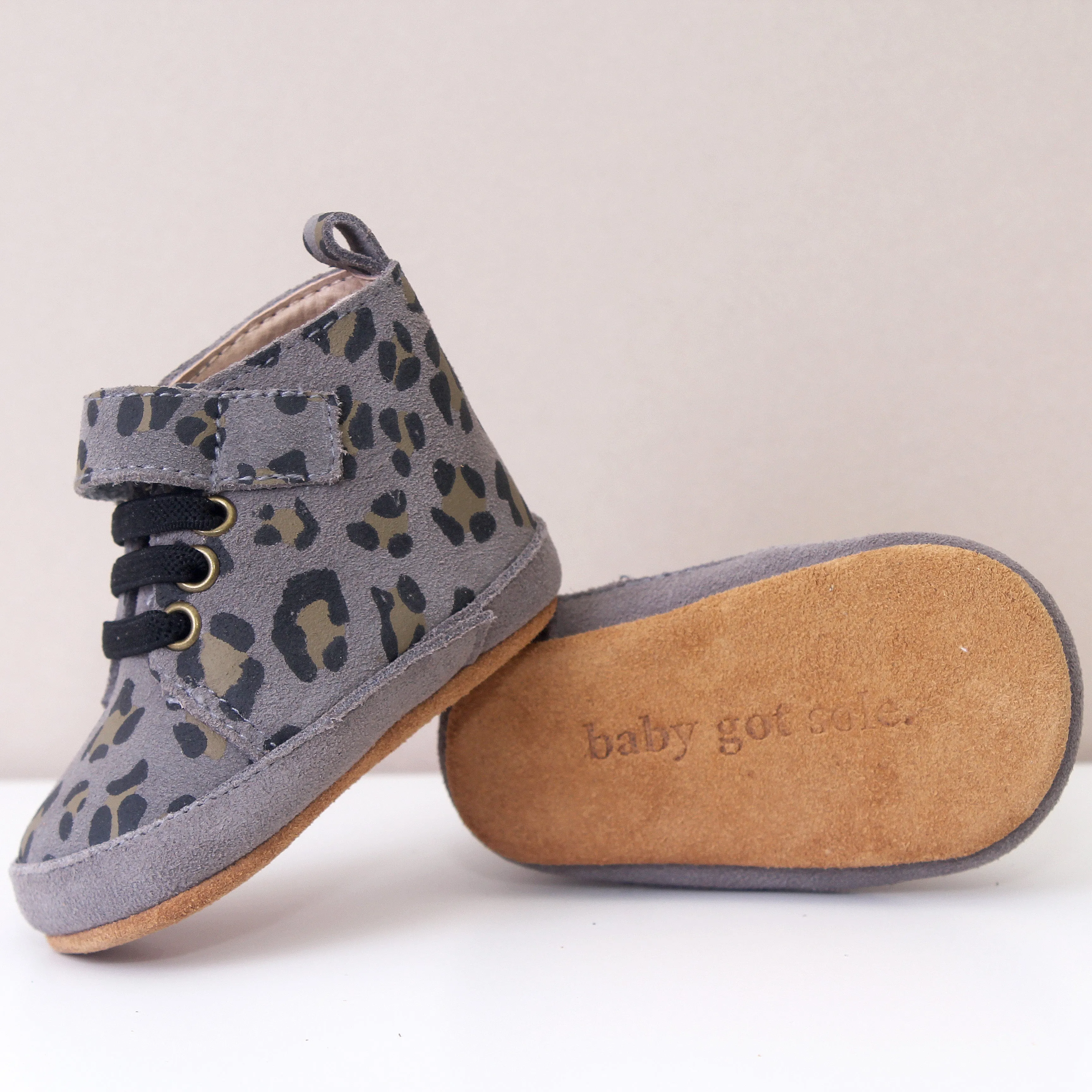 Buddy Grey Leopard Unisex Trainers