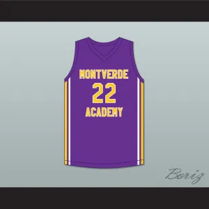 Caleb Houstan 22 Montverde Academy Eagles Purple Basketball Jersey 2