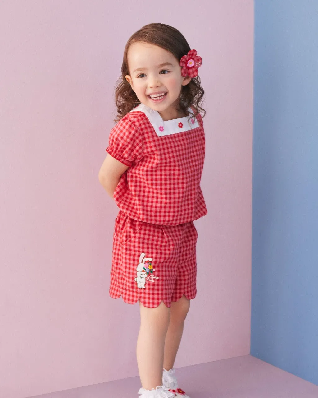 Chieco Saku Petal Scalloped Culotte Skirt