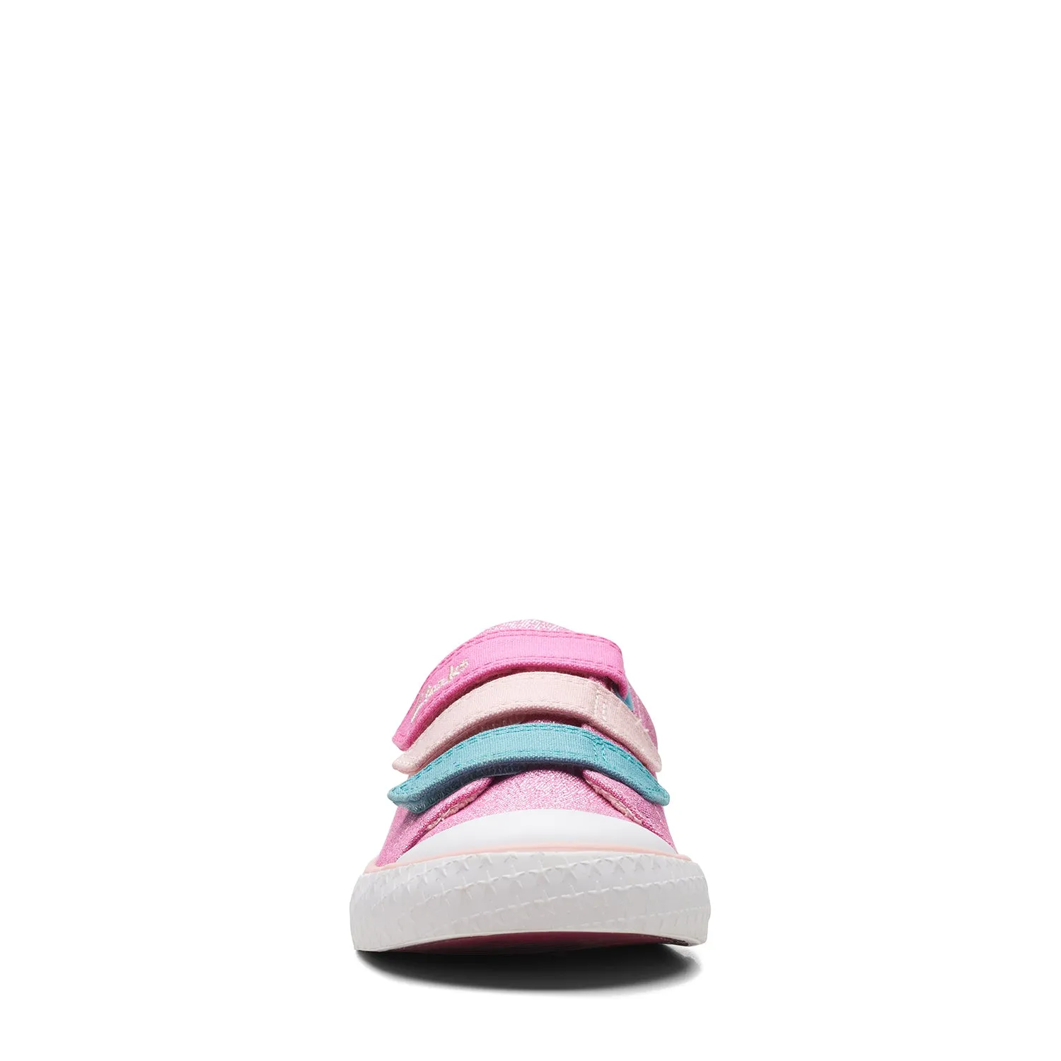 CLARKS GIRLS FOXING PLAY KID. (WIDE FIT)