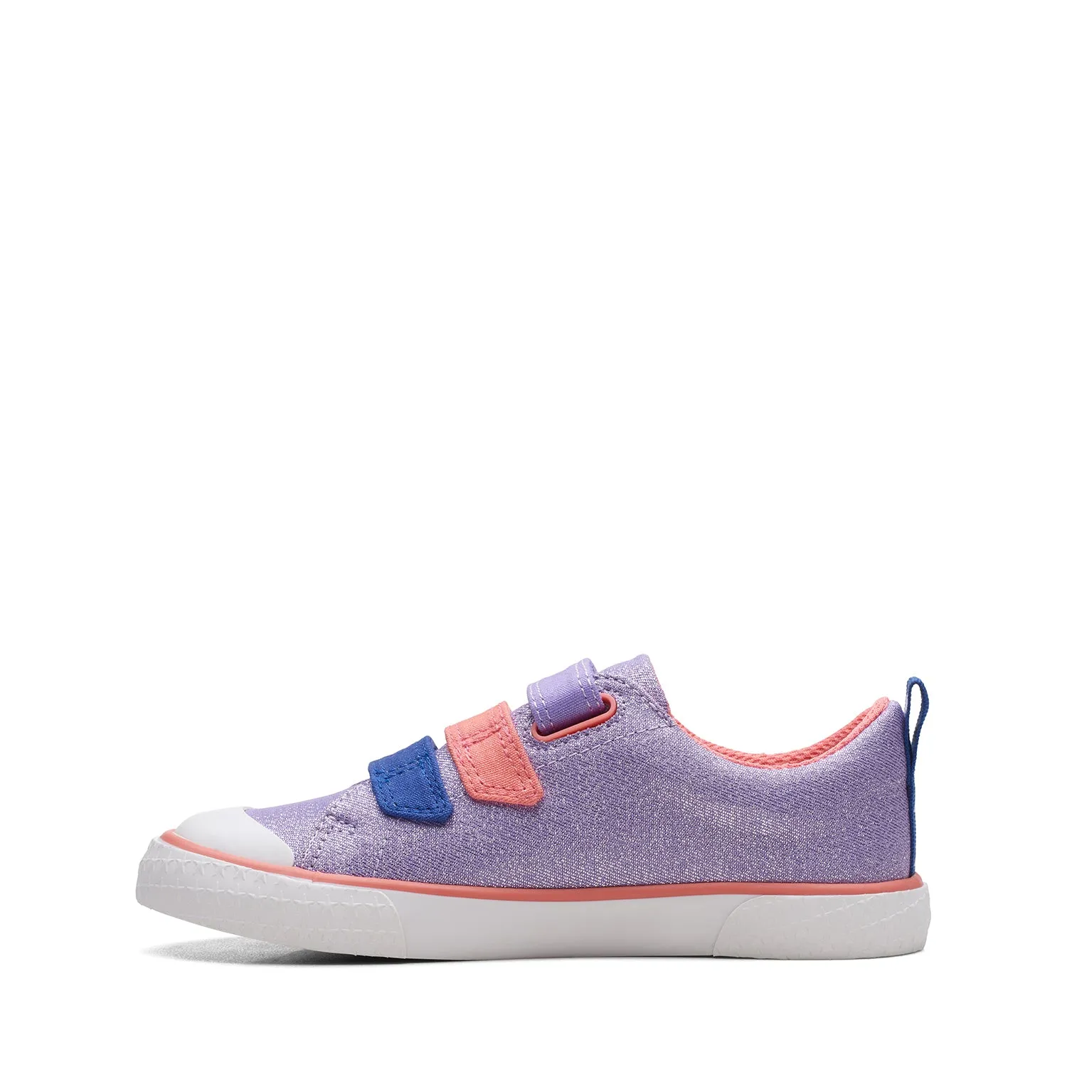 CLARKS GIRLS FOXING PLAY KID. (WIDE FIT)