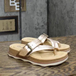 Clarks Women's Collection Brynn Madi Sandal Shoes 26164771 Rose Gold 6.5M