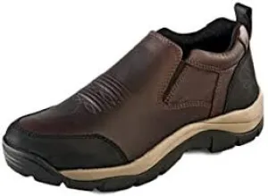 CLMB2052-9-Brown Shoes Casual Slip On Leather