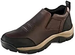 CLMB2052-9-Brown Shoes Casual Slip On Leather