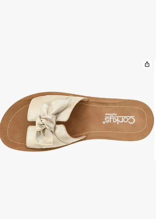 Corkys Rock the Bowt Sandal in Gold