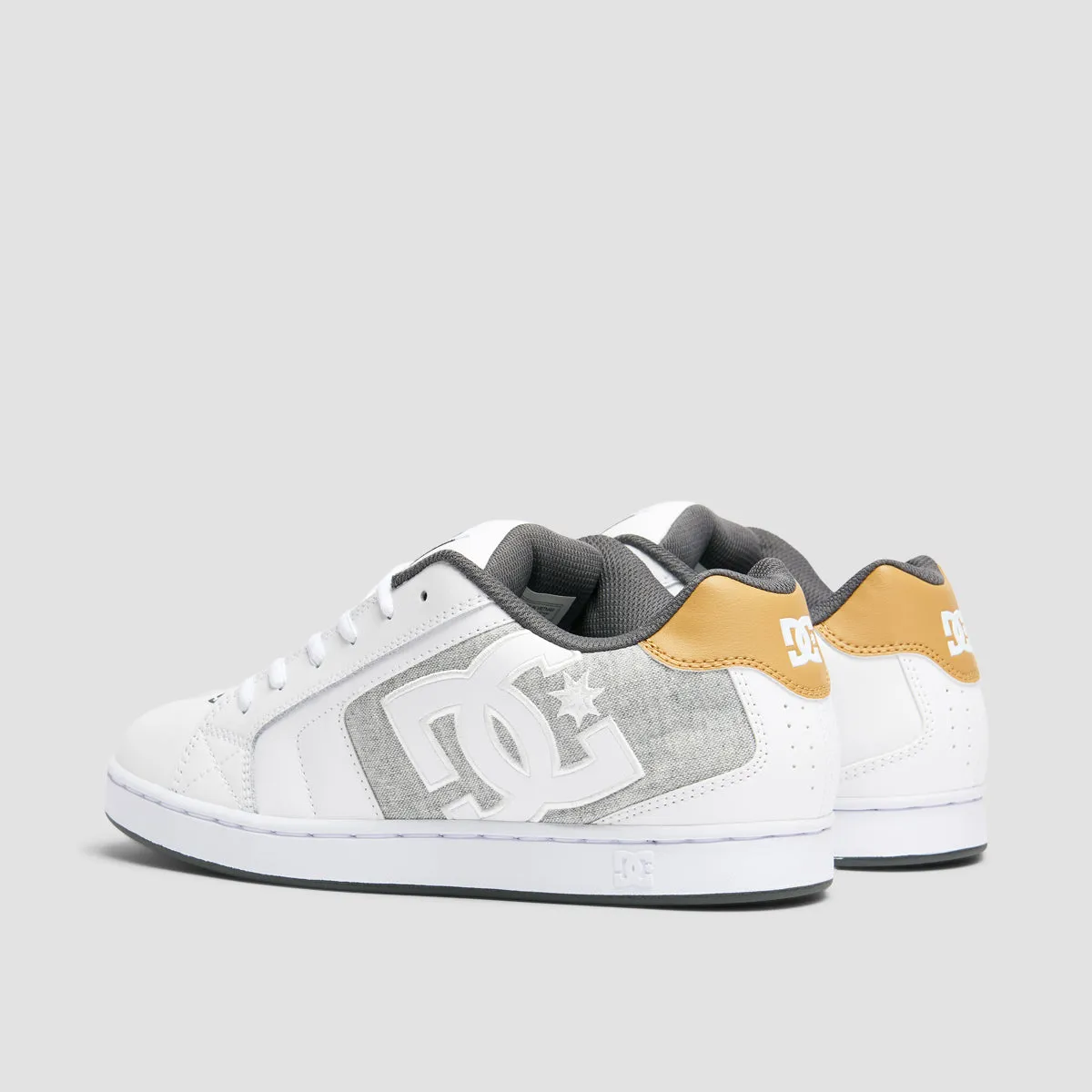 DC Net Shoes - White/White/Light Grey