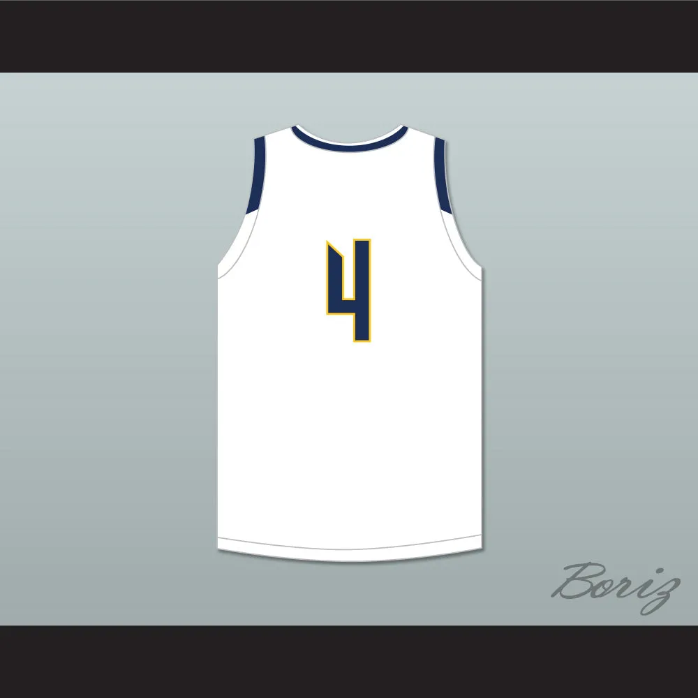 Evan Mobley 4 Rancho Christian School Eagles White Basketball Jersey 1