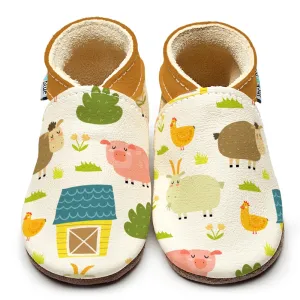 Farmyard Leather Shoes | Inch Blue