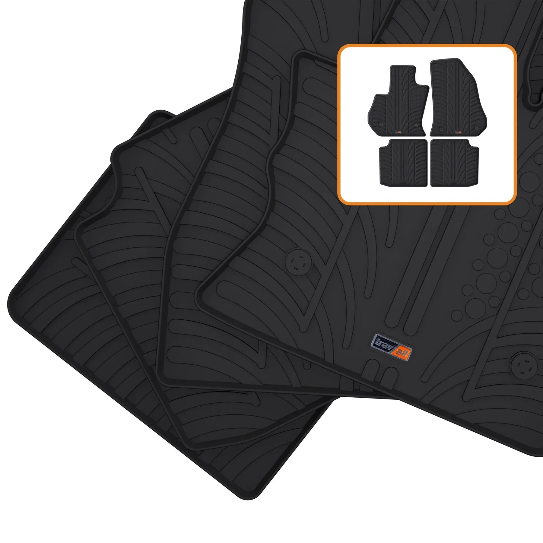 Fiat 500L MPW Rubber Car Mats (2012-2017)