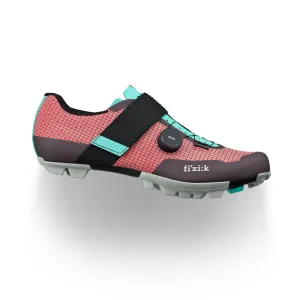 FIZIK Zapatillas de Bicicleta Vento Ferox Carbon | Rojo-Turquesa
