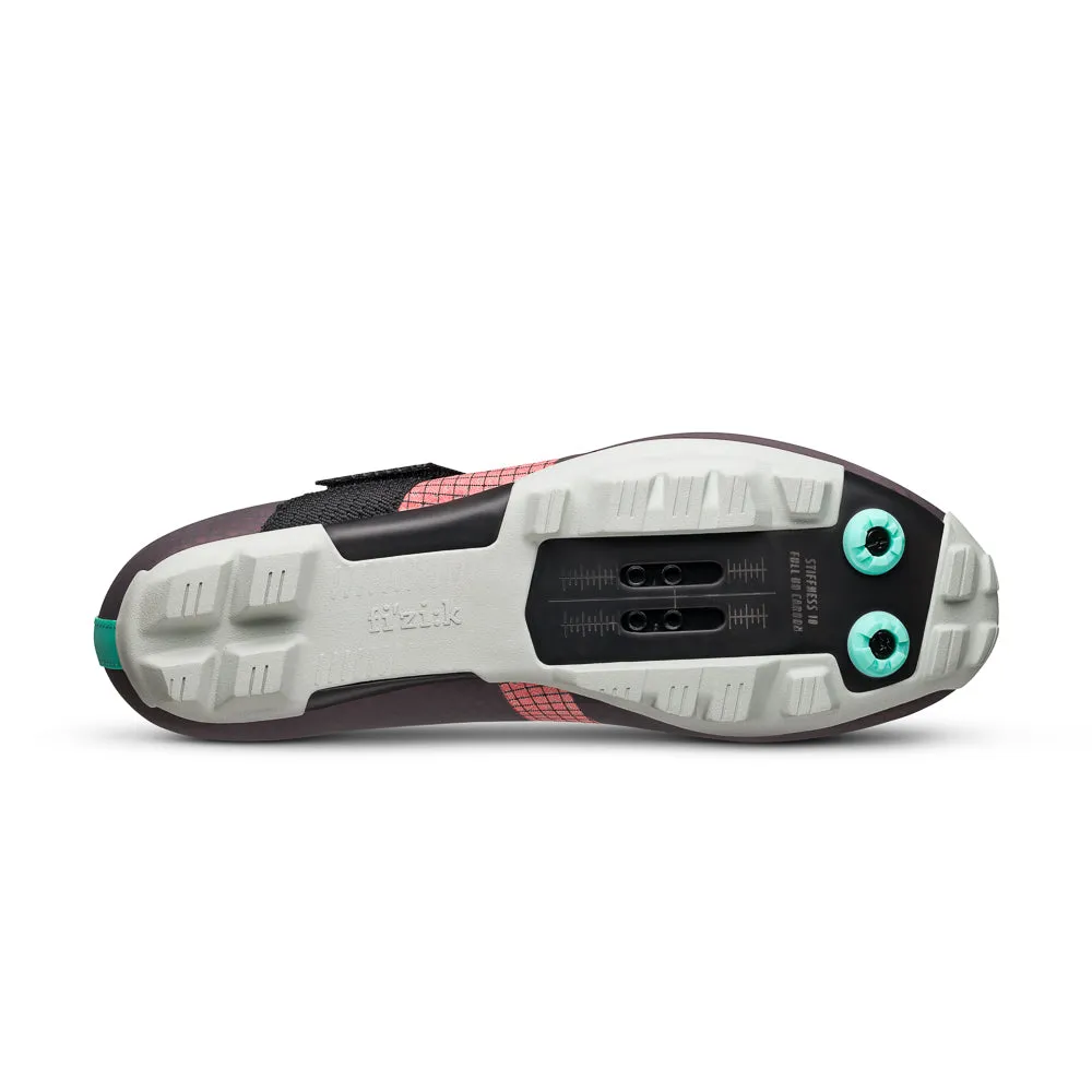 FIZIK Zapatillas de Bicicleta Vento Ferox Carbon | Rojo-Turquesa