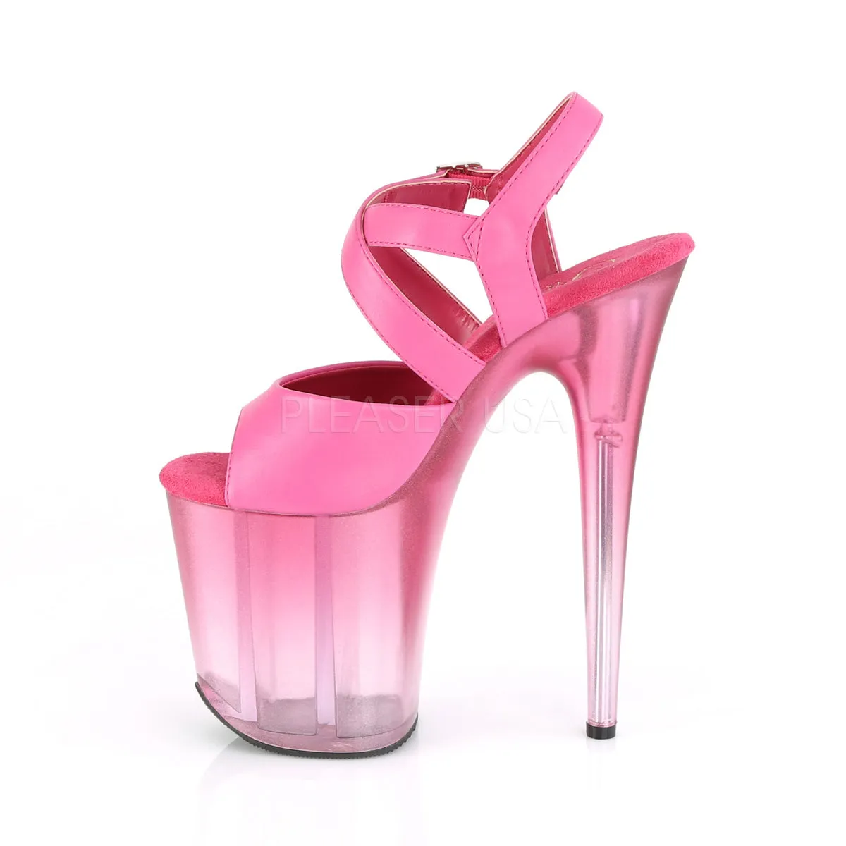 FLAMINGO-822T  Fuchsia Faux Leather/Faded Fuchsia