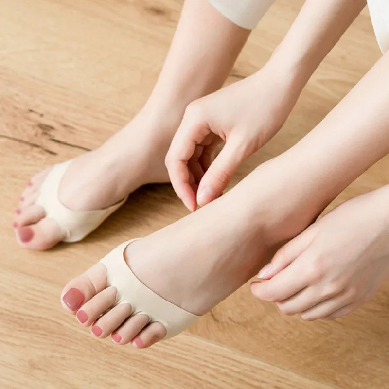 Forefoot Pads for Women High Heels【2 Pairs Beige   2 Pairs Black】