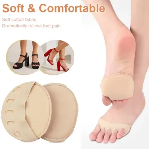 Forefoot Pads for Women High Heels【2 Pairs Beige   2 Pairs Black】