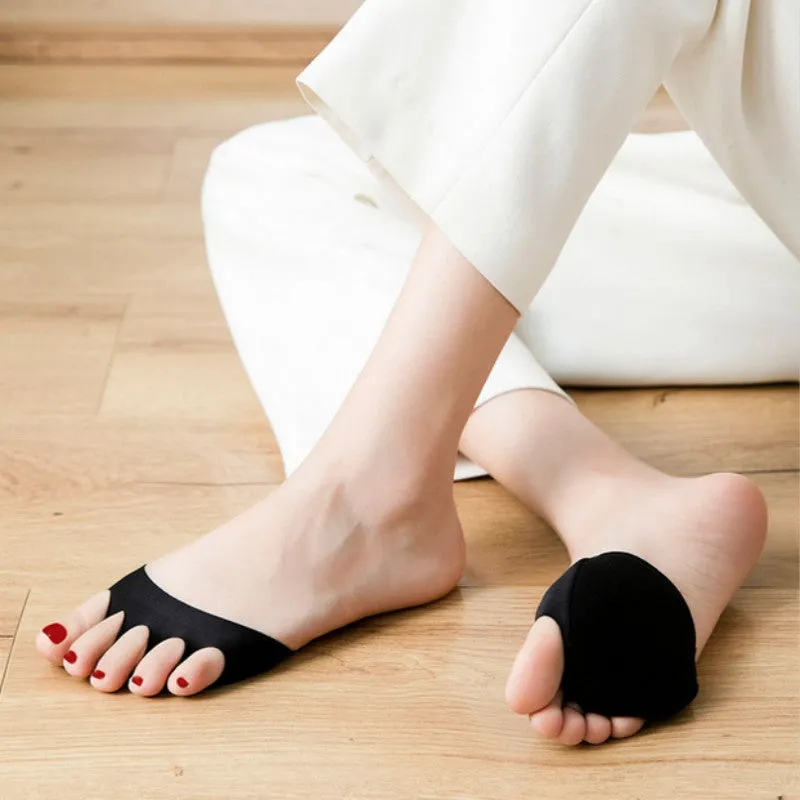 Forefoot Pads for Women High Heels【2 Pairs Beige   2 Pairs Black】
