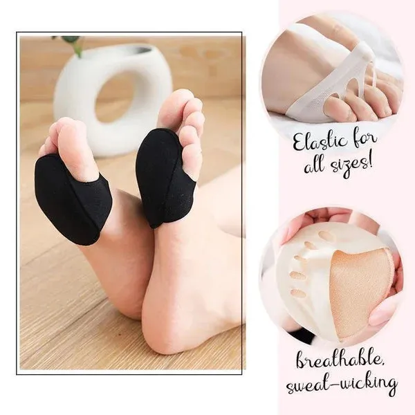 Forefoot Pads for Women High Heels【2 Pairs Beige   2 Pairs Black】