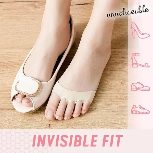 Forefoot Pads for Women High Heels【2 Pairs Beige   2 Pairs Black】