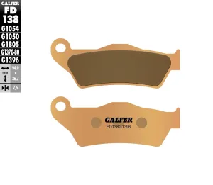 GALFER FD138G1396 HH Sintered Brake Pads