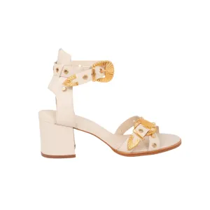Gilda Heel Sandals - Milk