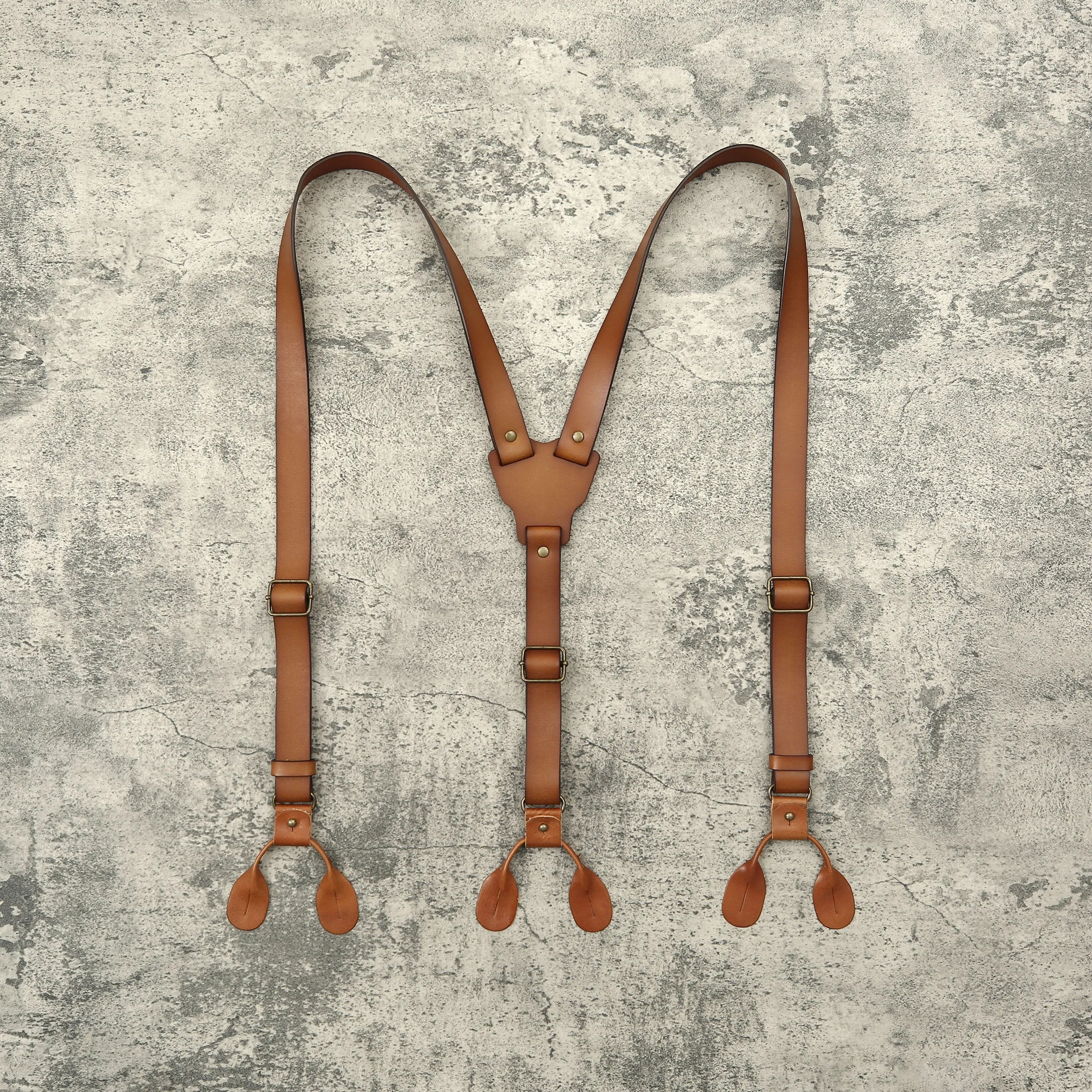 Groomsmen Gifts, Cognac Leather Suspenders, Groomsmen Suspenders, Best Man Proposal, Leather Suspenders for Groomsman Gift